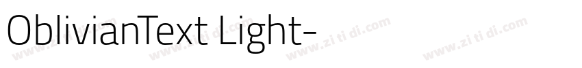 OblivianText Light字体转换